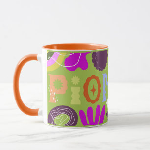 Caneca JW Pioneer Wavy Wrap Em Torno De Green Funky Mug