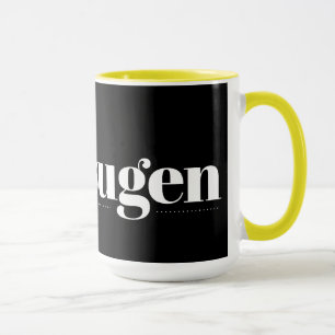 Caneca Kaffesugen Black and Yellow Mug