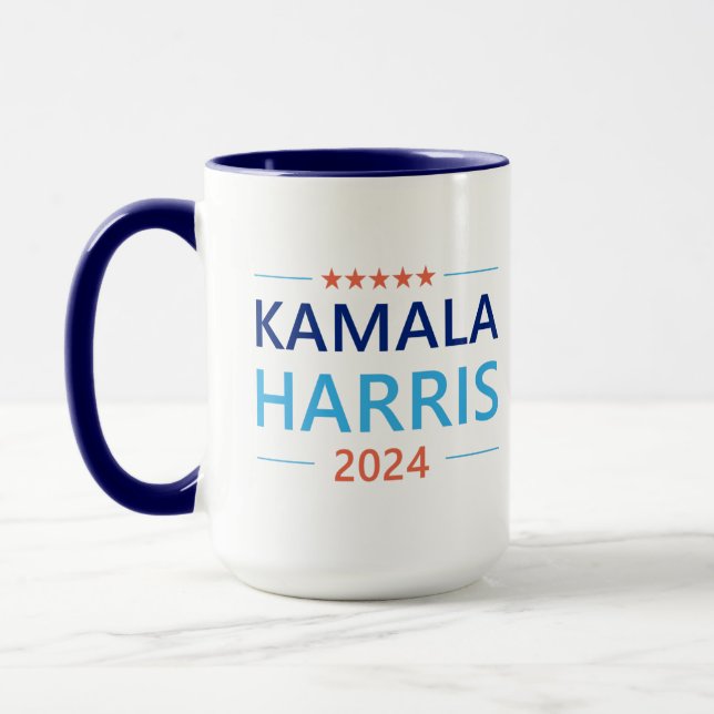 Caneca Kamala Harris 2024 para Presidente (Esquerda)