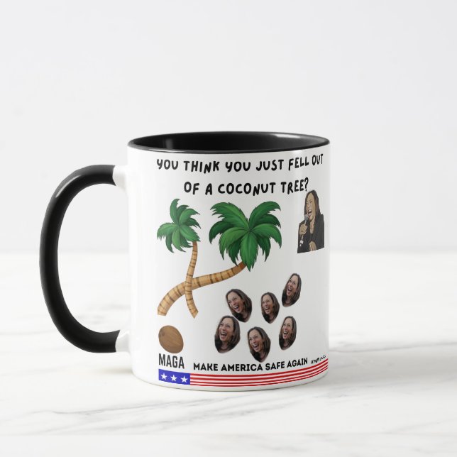 Caneca Kamala Harris Coconut Tree Mug (Esquerda)