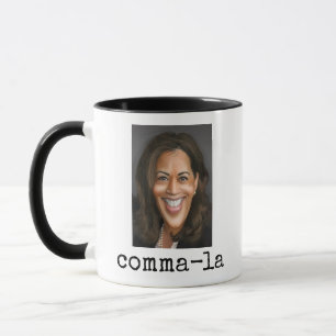 Caneca Kamala Harris (É comma-la)