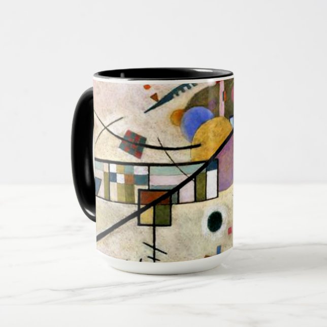 Caneca Kandinsky - Acordos Opõem-Se, (Frente Esquerda)