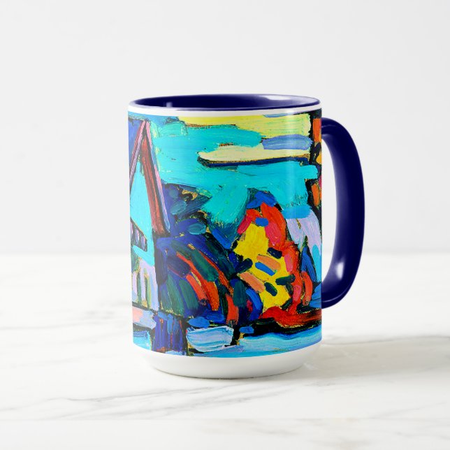 Caneca Kandinsky - Duas Casas (Frente Esquerda)