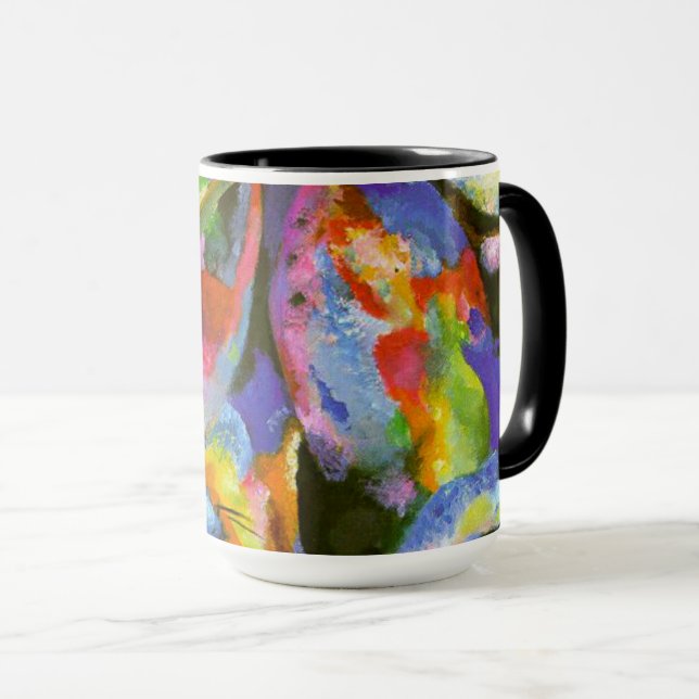 Caneca Kandinsky - Improvisação de Inundação, Dilúvio, (Frente Esquerda)