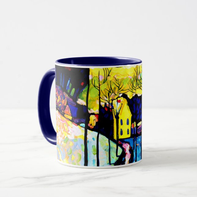 Caneca Kandinsky - Paisagem de Inverno (Frente Esquerda)