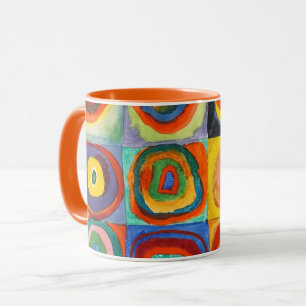 Caneca Kandinsky - Quadrados com Círculos Concentrados