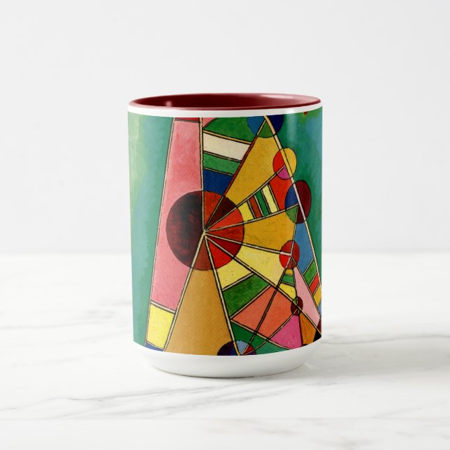 Caneca Kandinsky - Triângulo Multicolorido (Centro)
