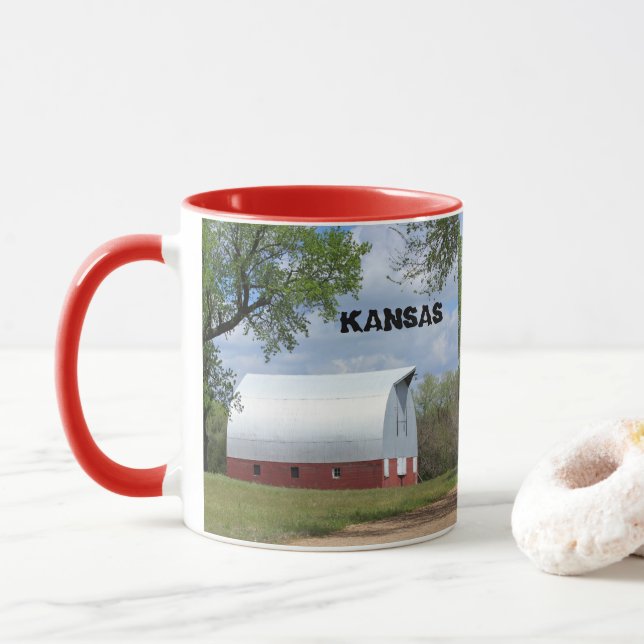 Caneca Kansas Red Barn (Com Donut)