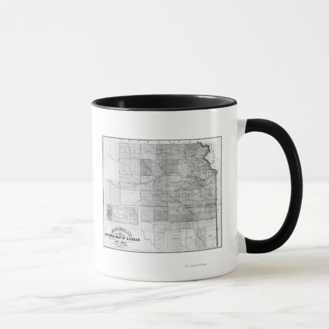 Caneca KansasPanorâmica MapKansas (Direita)