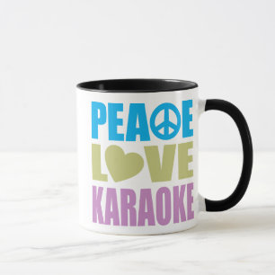 Caneca Karaoke do amor da paz