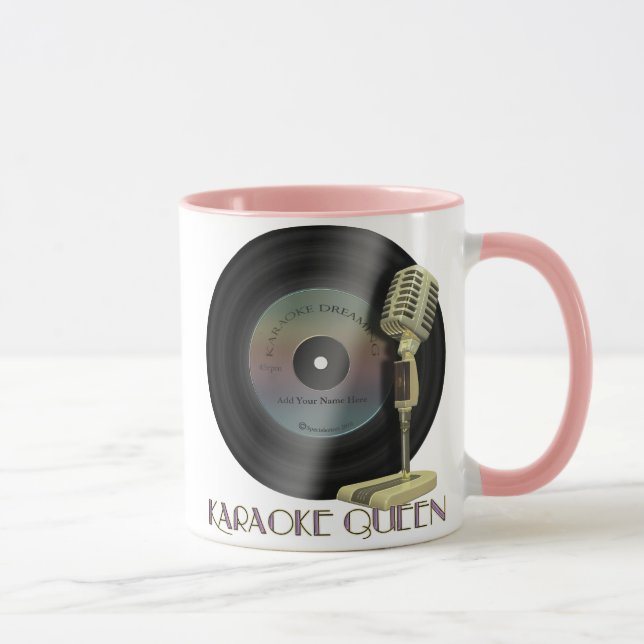 Caneca Karaoke Drinkware personalizado rainha (Direita)