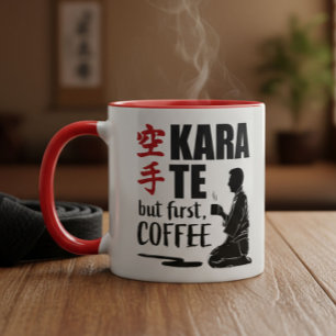 Caneca Karate -mas café, primeiro