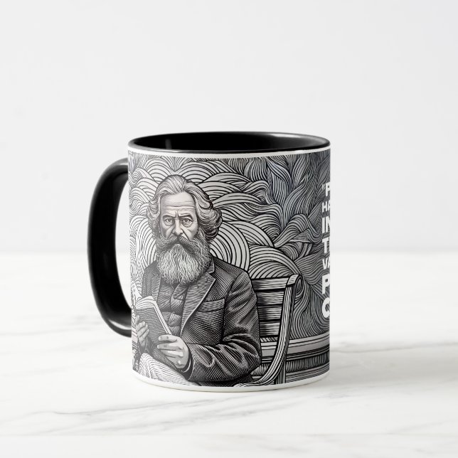 Caneca Karl Marx Cote Design - Seja a mudança! (Frente Esquerda)