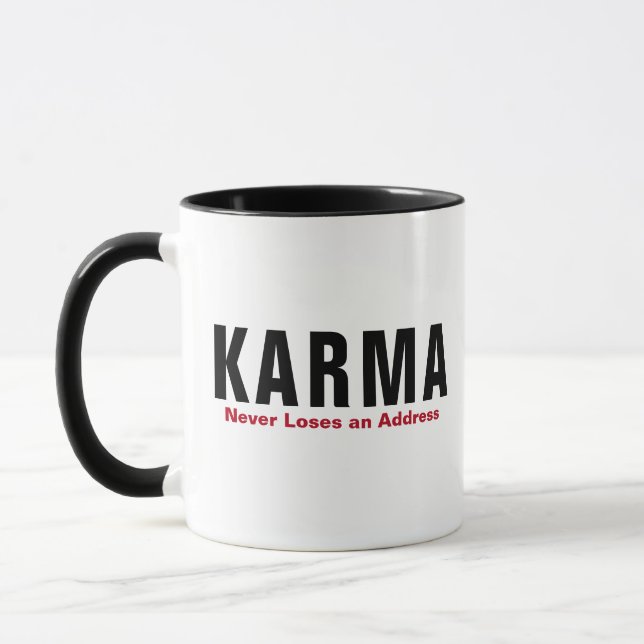 Caneca Karma Engraçado - Xícara "Nunca Perde um En (Esquerda)