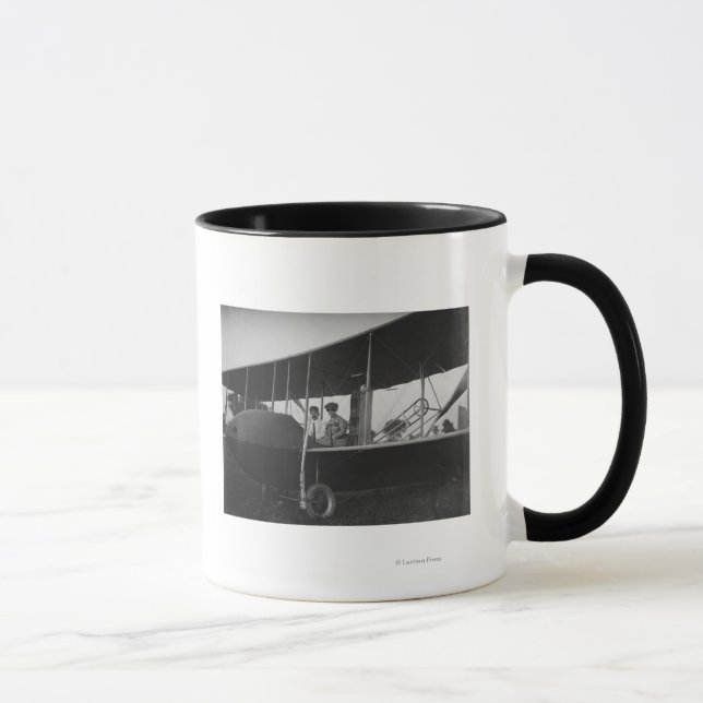 Caneca Katharine Wright com Orville no modelo HS (Direita)