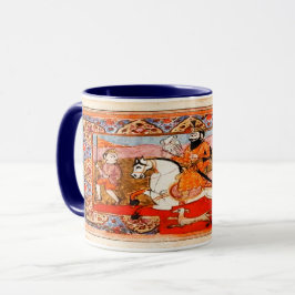 Caneca Kaur - arte histórica #4 do sikh - DK azul