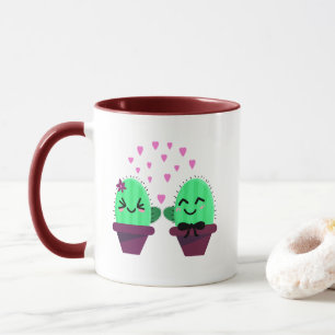Caneca kawaii cactus love