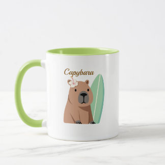 Caneca Kawaii Capybara Coffee Cup, Funny Animal Gift, Aes