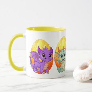 Caneca Kawaii de Dragão
