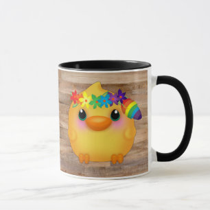 Caneca Kawaii Hippy Pintinho