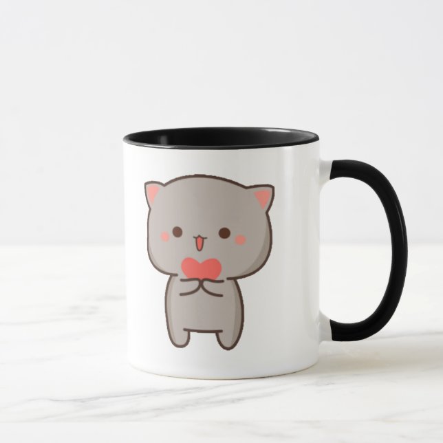 Caneca Kawaii Kitten Mug - Taça de Café Bonita e Cozinha (Direita)