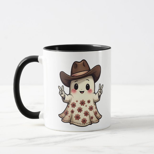 Caneca Kawaii, o pastel japonês Ghost Halloween (Esquerda)
