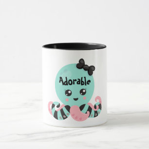 Caneca Kawaii Octopus Design