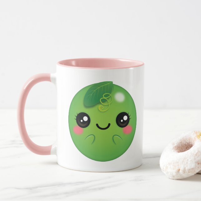 Caneca Kawaii Pea (Com Donut)