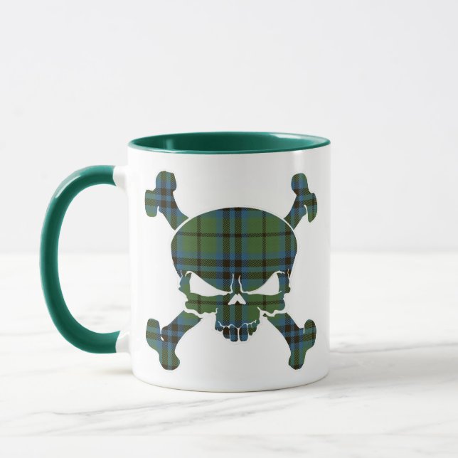 Caneca Keith Tartan Skull Sem Banner (Esquerda)
