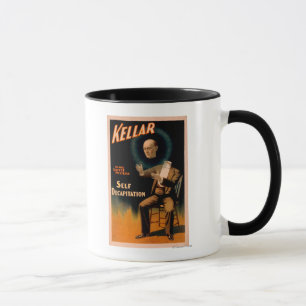 Caneca Kellar que executa a mágica da decapitação do a