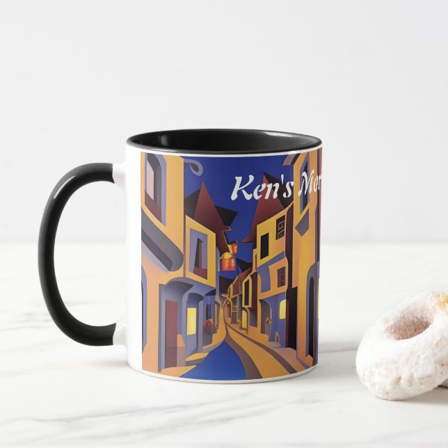 Caneca Ken's Morning Caffeine Personalizável (Com Donut)