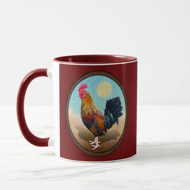 Caneca Key West - Vintage Oval do Gypsy Rooster (Esquerda)