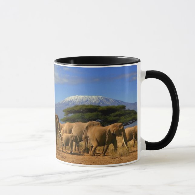 Caneca Kilimanjaro e elefantes (Direita)
