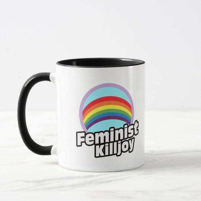 Caneca Killjoy feminista - Killjoy do arco-íris -- (Esquerda)