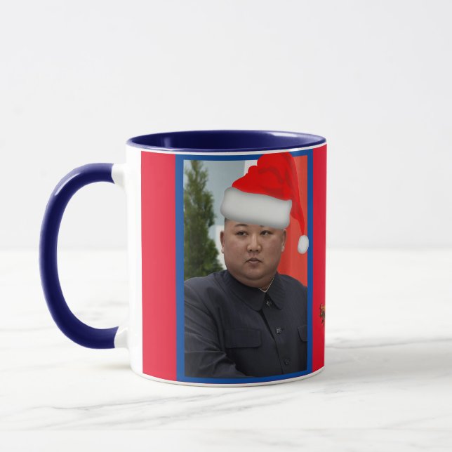Caneca Kim Jong Un Christmas Mug (Esquerda)