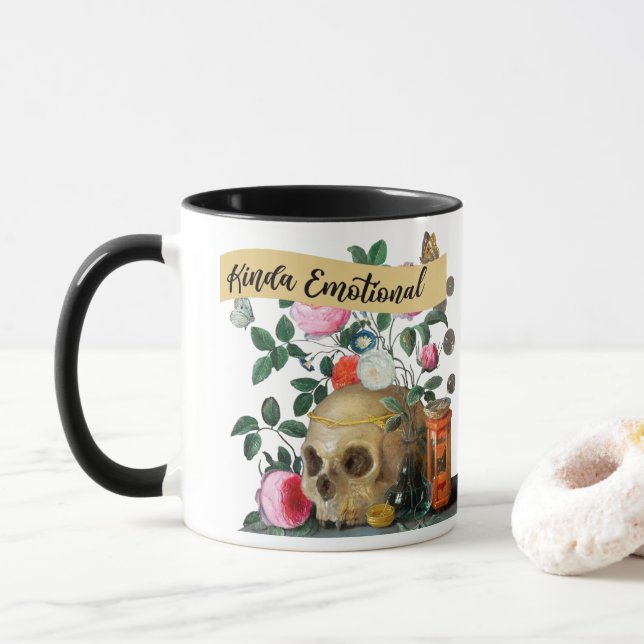 Caneca Kinda Emotional Kinda Emotionless (Com Donut)