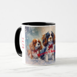 Caneca King Charles Cavalier Christmas Love Mug