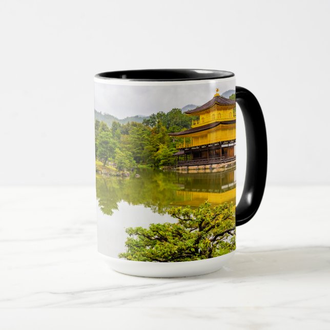 Caneca Kinkaku-ji Ou Pavilhão E Pond Do Ouro, Quioto (Frente Esquerda)