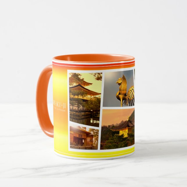 Caneca Kinkaku-ji (Rokuon-ji) コーヒーマグカップ (Frente Esquerda)