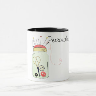 Caneca Kit de costura por safra