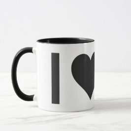 Caneca Kitschen Fatty Coffee Lover Preta Brilhante