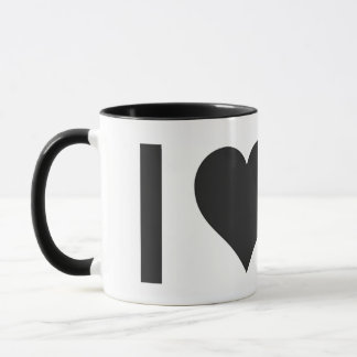 Caneca Kitschen Fatty Coffee Lover Preta Brilhante