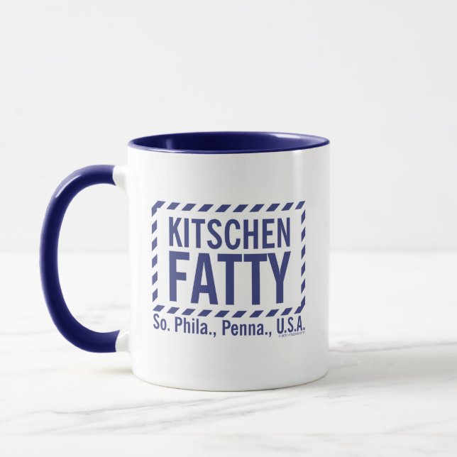 Caneca Kitschen Fatty Logo Deli Azul (Esquerda)