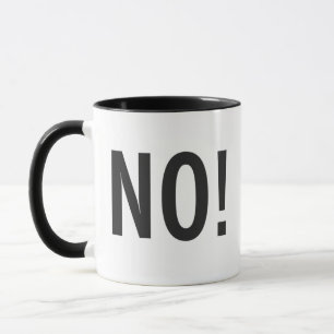 Caneca Kitschen Fatty NO! Mangueira Preta