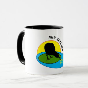 Caneca Kiwi Bird & New Zelândia Tea / Coffee Mug