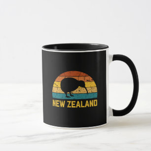 Caneca Kiwi Retro da Nova Zelândia 