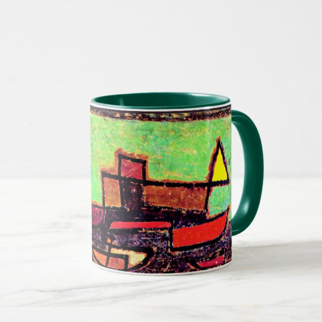 Caneca Klee - Afbahrender Dampfer (Frente Esquerda)