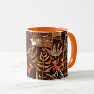 Caneca Klee - Jardim de Pássaros, trabalho de arte famosa