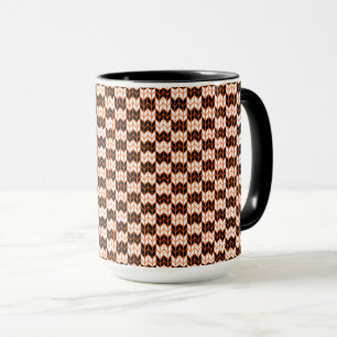CANECA KNIT DE VERIFICAÇÃO DE LARANJA PRETO CINTA