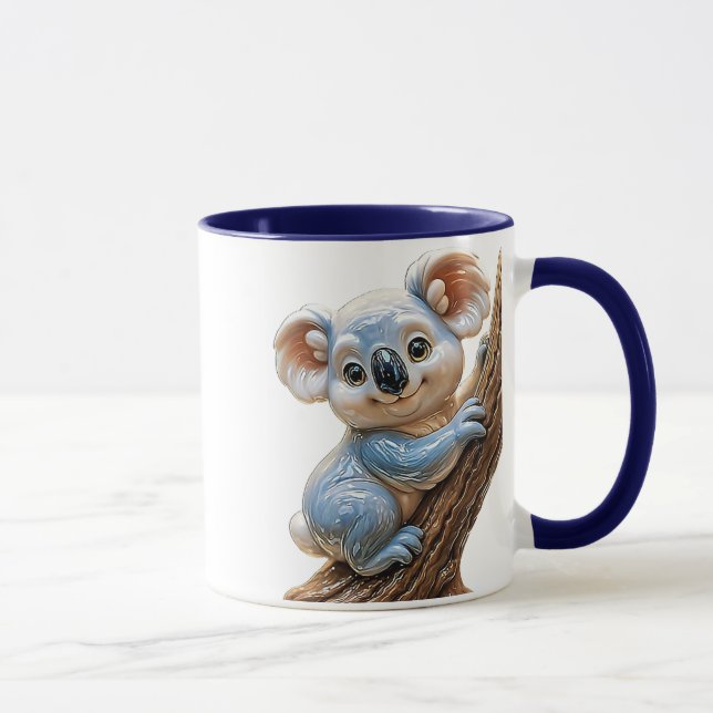 Caneca Koala heureux sur tronc (Direita)